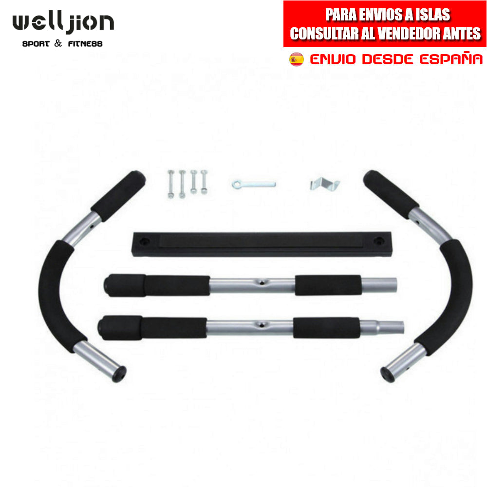 Dominated bar for door, gym, pull up, grip pull