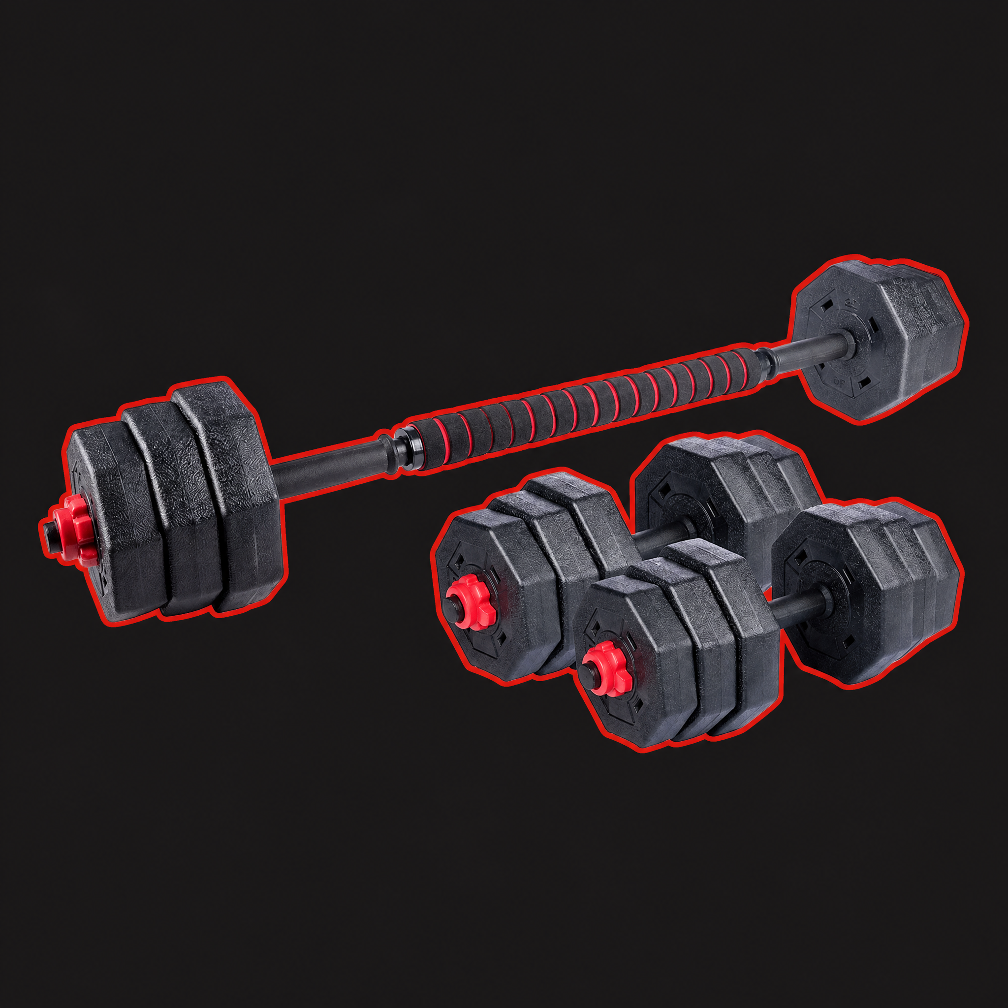 Dumbbells Extendable Complete kit