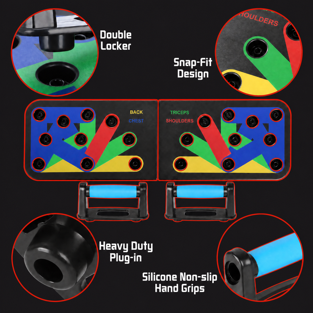 Foldable 9 in 1 Push Up Board