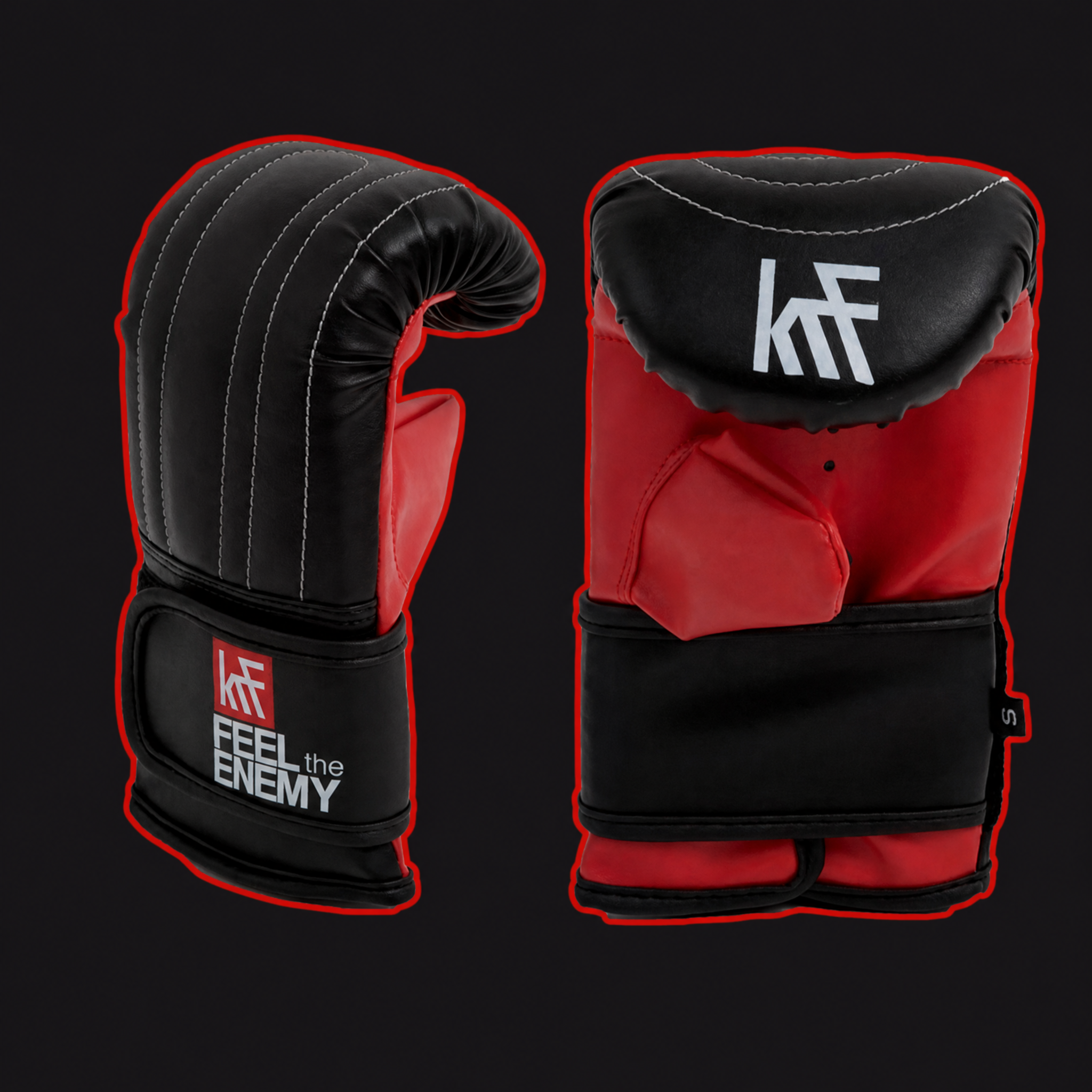 Boxing gloves KRF KRF Training Black