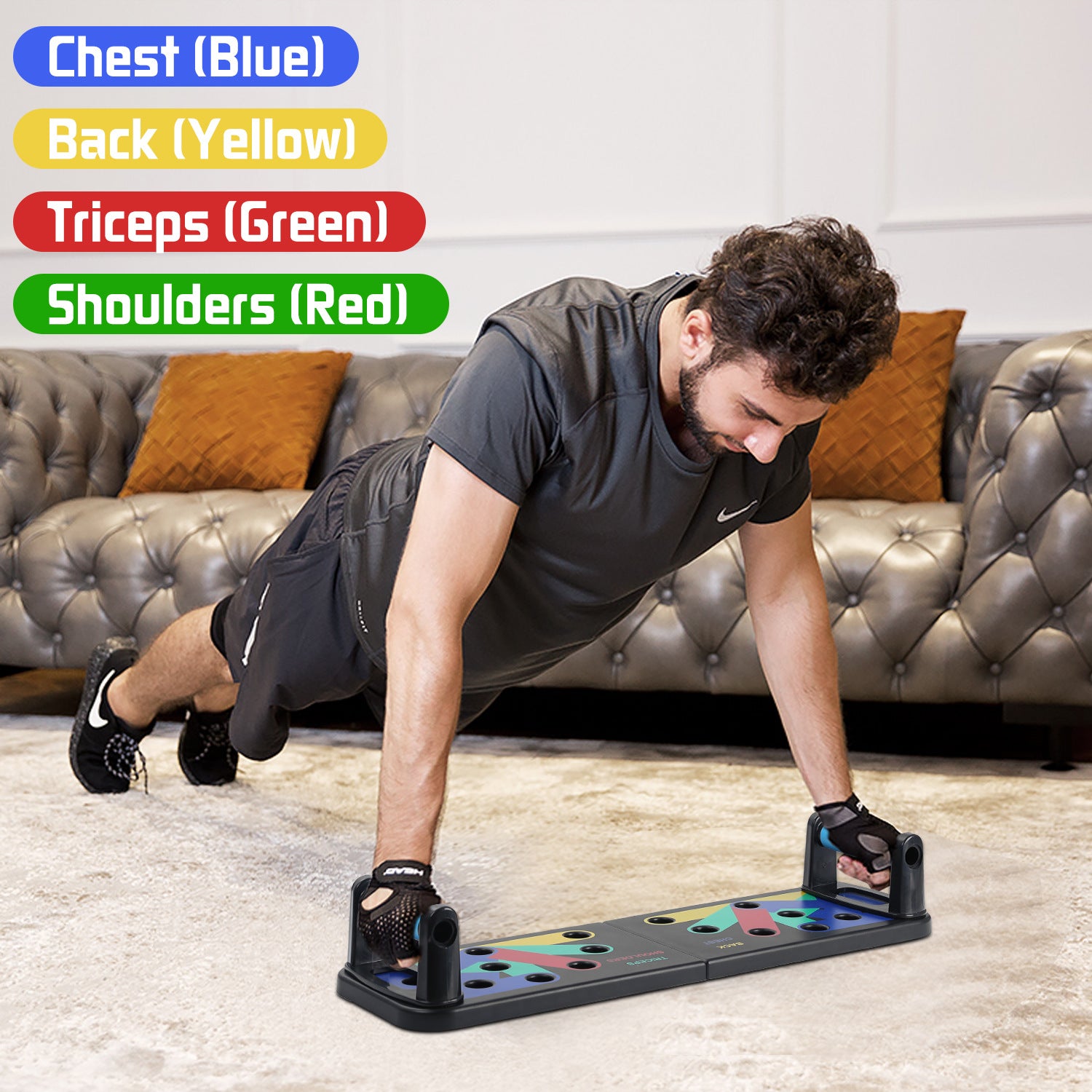Foldable 9 in 1 Push Up Board